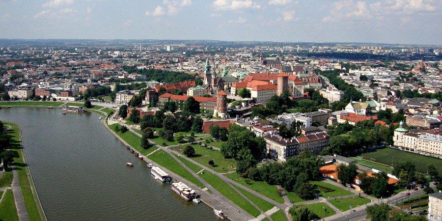 Panorama su Cracovia